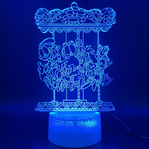 Image of Garfield Odie Comic 3D Illusion Lamp Night Light