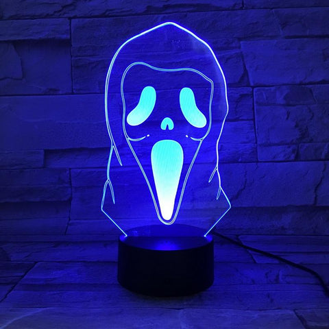 Image of Ghost Grimace Horrifying 3D Illusion Lamp Night Light