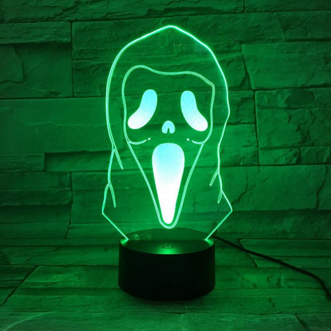 Image of Ghost Grimace Horrifying 3D Illusion Lamp Night Light