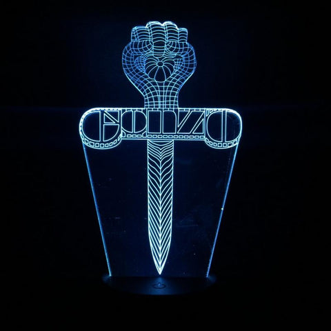 Image of Gonzo Journalism Dagger 3D Illusion Lamp Night Light
