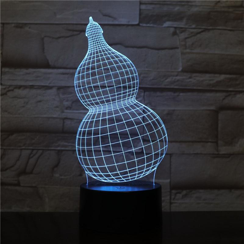 Gourd Table 3D Illusion Lamp Night Light