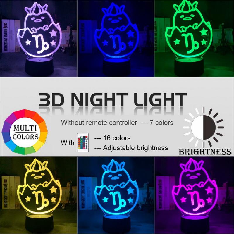 Gudetama 3D Illusion Lamp Night Light