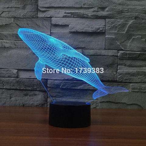 Image of he whale 3D Illusion Lamp Night Light