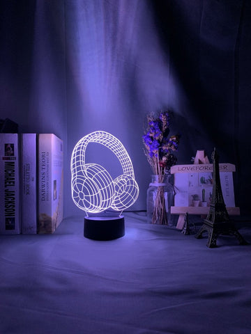 Image of Headset 02 3D Illusion Lamp Night Light