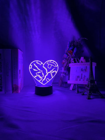 Image of Heart Broken 3D Illusion Lamp Night Light
