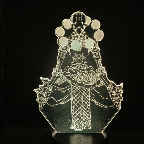 Image of Hero Tekhartha Zenyatta Adventurer Overwatch Wandering Mechanical Monks 3D Illusion Lamp Night Light