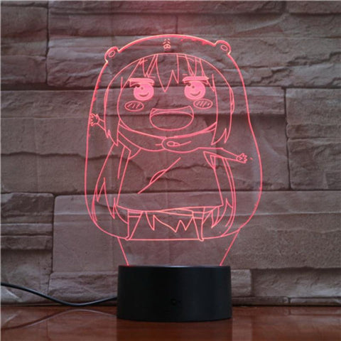 Image of Himouto Umaru-chan Figure 3D Illusion Lamp Night Light