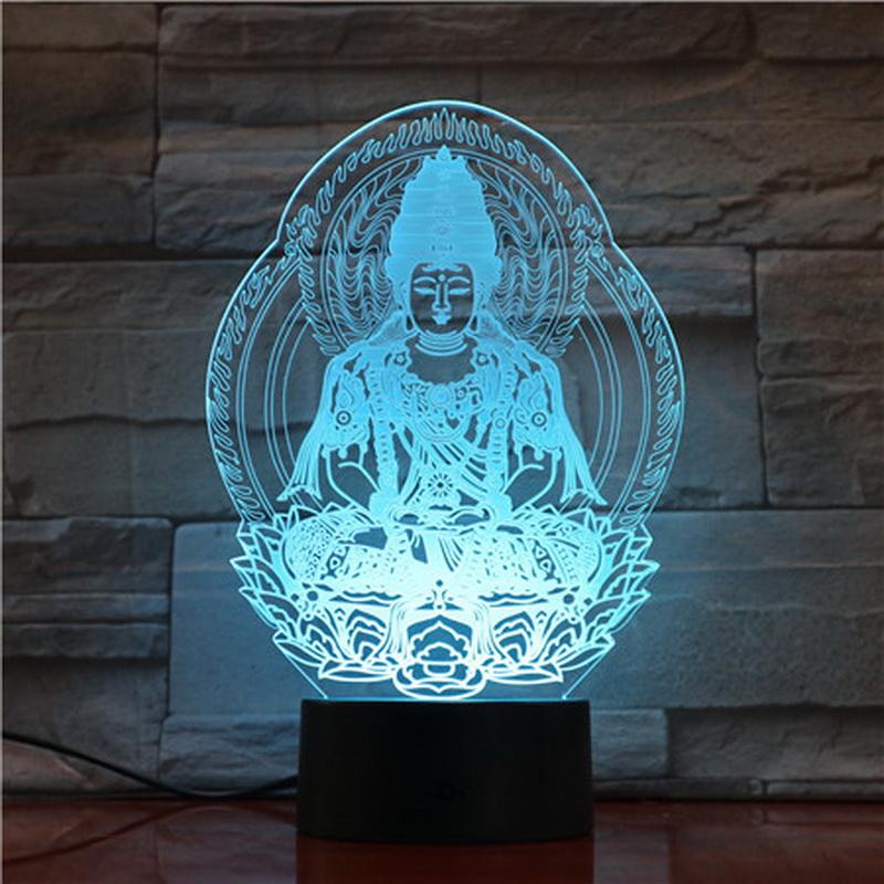 Hinduism 3D Illusion Lamp Night Light