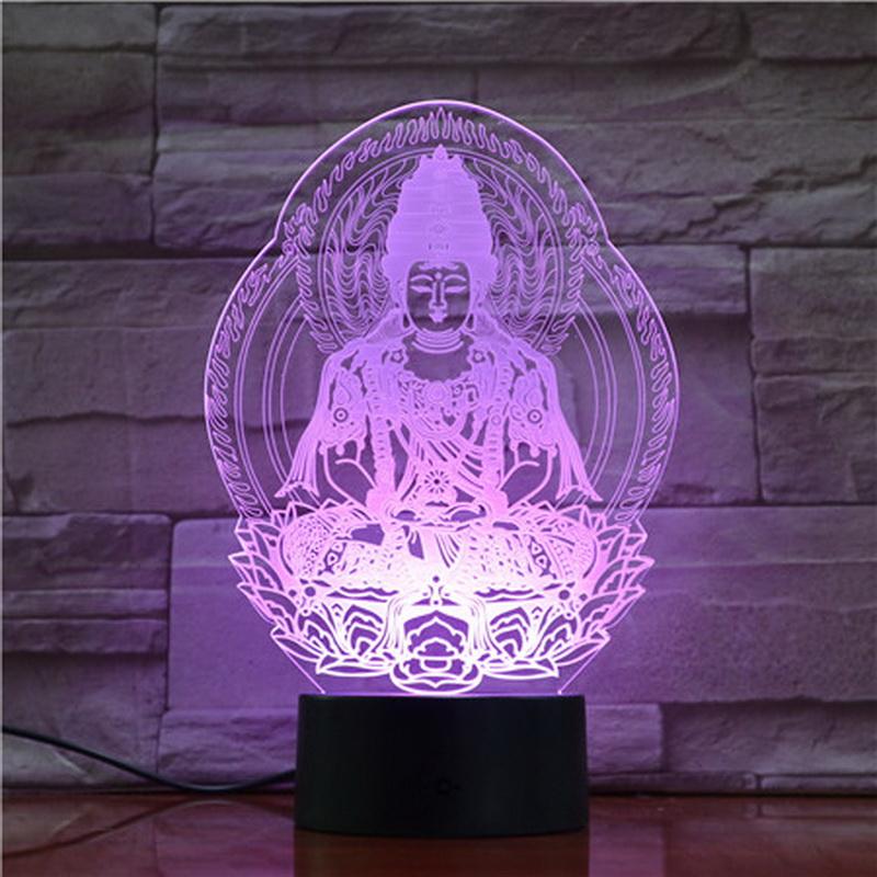 Hinduism 3D Illusion Lamp Night Light