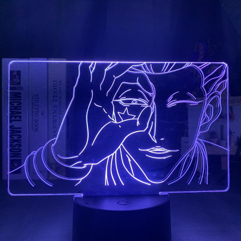 Hisoka Face 3D Illusion Lamp Night Light