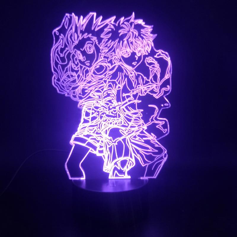 Hunter Gon and Killua 3D Illusion Lamp Night Light
