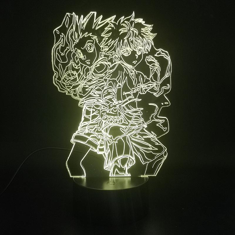 Hunter Gon and Killua 3D Illusion Lamp Night Light