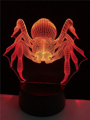 Image of Insect Spider Fade 3D Illusion Lamp Night Light