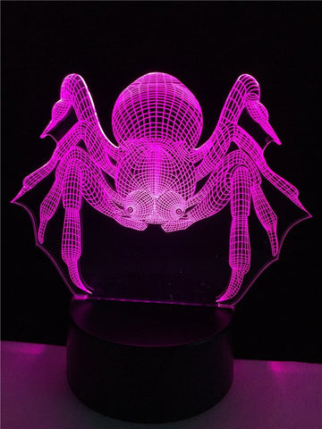 Image of Insect Spider Fade 3D Illusion Lamp Night Light