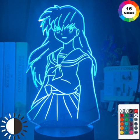 Image of Inuyasha Kagome Higurashi Figure 3D Illusion Lamp Night Light