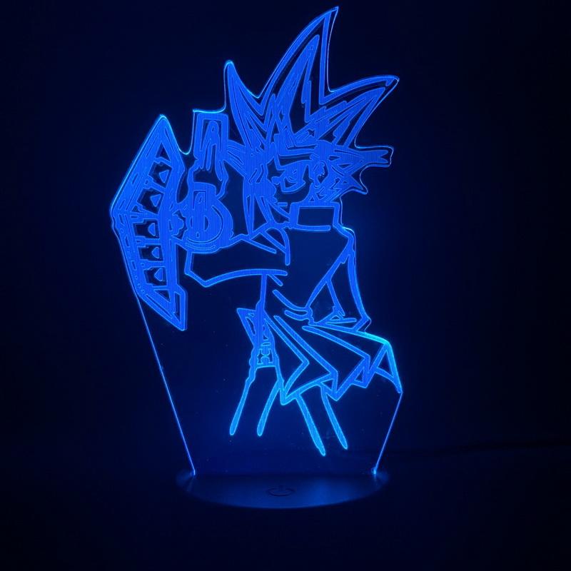 Japan Anime Yu Gi Oh Vrains Yugi Mutou Figure 3D Illusion Lamp Night Light