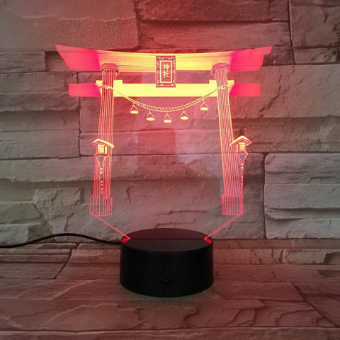 Image of Japan Japanese shrine 3D Illusion Lamp Night Light