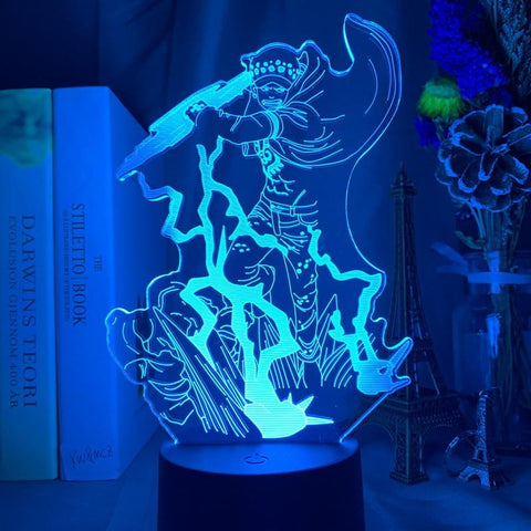 Image of Japanese Anime ONE PIECE Trafalgar D. Water Law Figure 3D Illusion Lamp Night Light