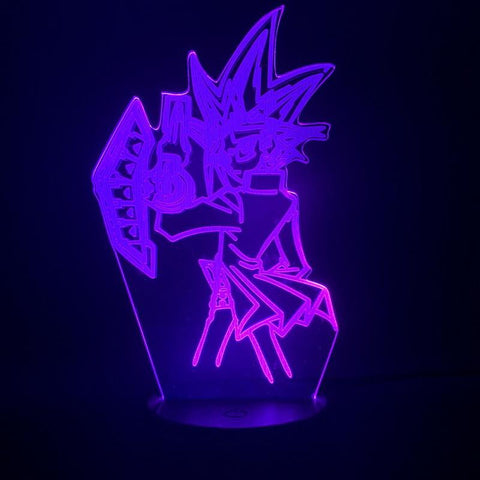 Image of Japanese Anime Yu Gi Oh Vrains Yugi Mutou Figure 3D Illusion Lamp Night Light