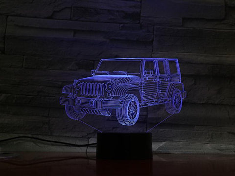 Image of Jeep 3D Illusion Lamp Night Light