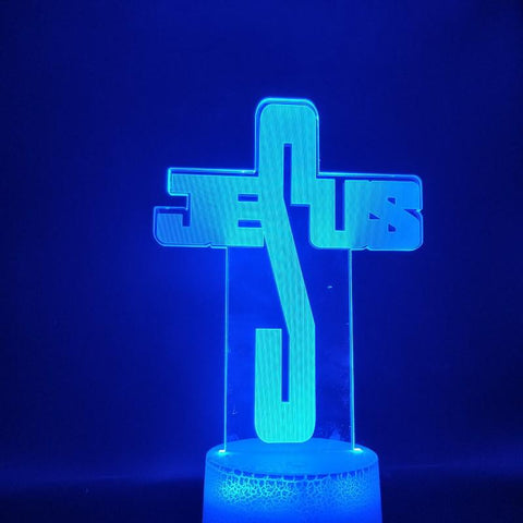 Image of Jesus Christ 3D Illusion Lamp Night Light