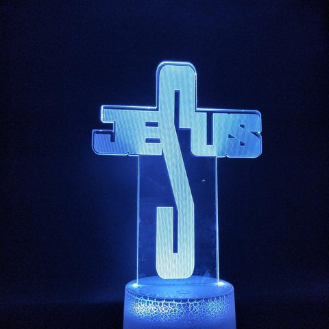 Image of Jesus Christ 3D Illusion Lamp Night Light