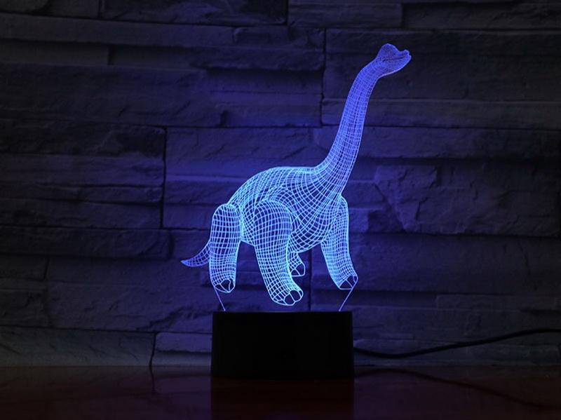 Jurassic Park Long-necked Diplodocus Fast Delivery ative Infant 3D Illusion Lamp Night Light
