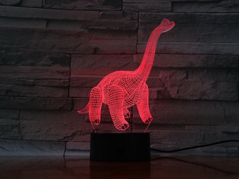 Jurassic Park Long-necked Diplodocus Fast Delivery ative Infant 3D Illusion Lamp Night Light