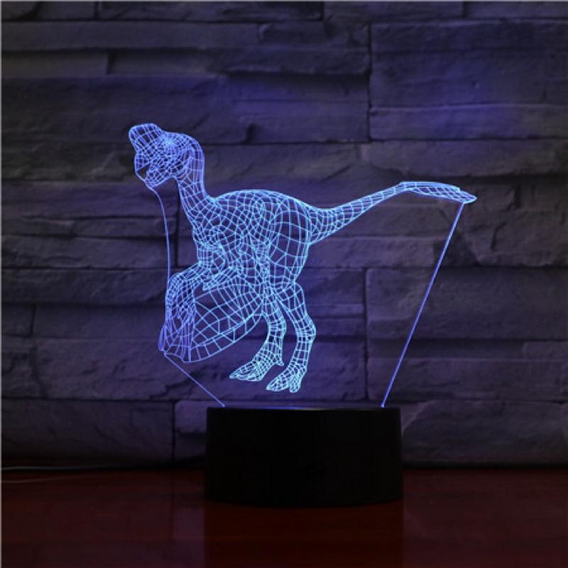 Jurassic Park Ornithosaurus 3D Illusion Lamp Night Light