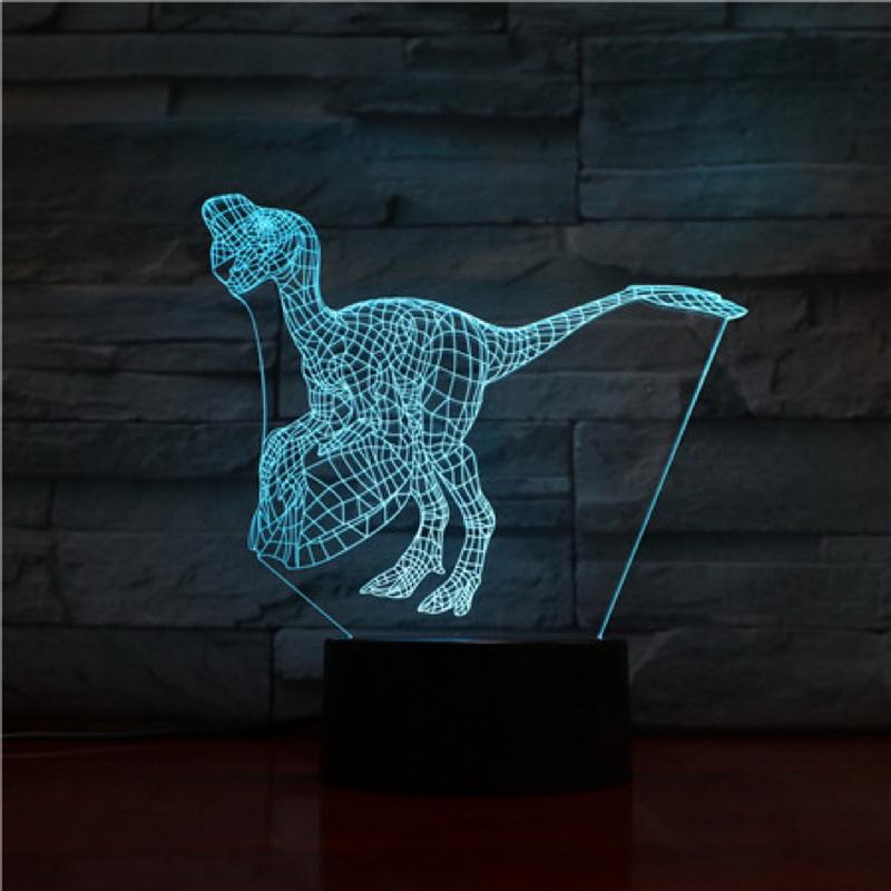 Jurassic Park Ornithosaurus 3D Illusion Lamp Night Light