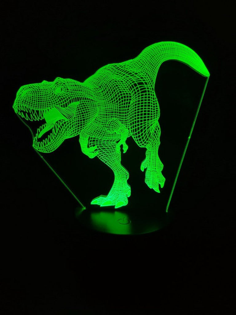 Jurassic park The dinosaur 3D Illusion Lamp Night Light