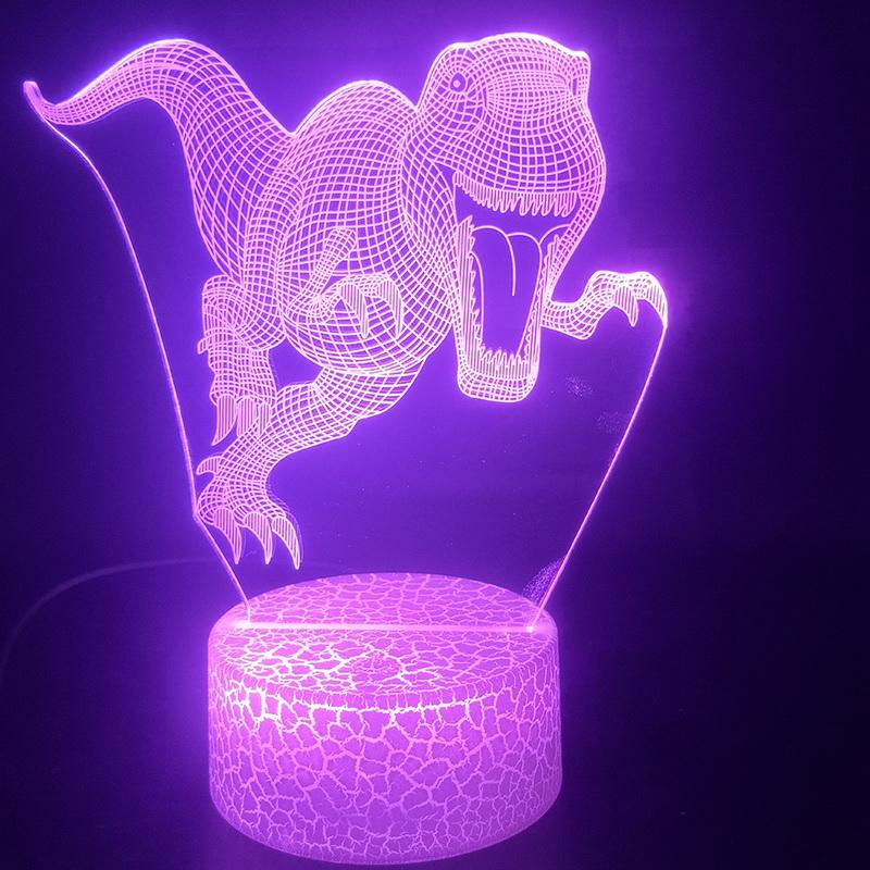 Jurassic Park Tyrannosaurus Rex The Dinosaur Animal Prize 3D Illusion Lamp Night Light 3848