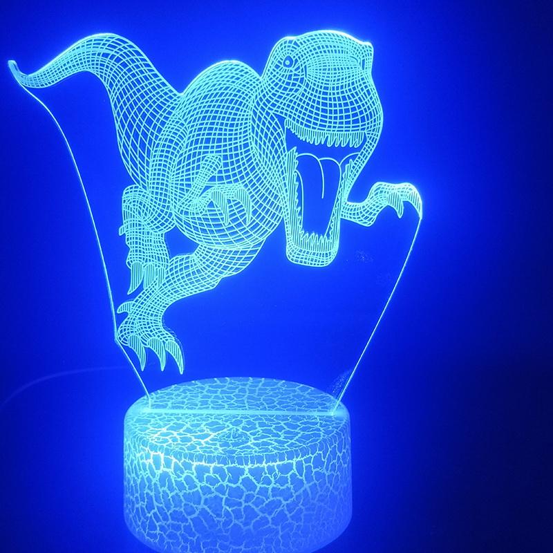 Jurassic Park Tyrannosaurus Rex The Dinosaur Animal Prize 3D Illusion Lamp Night Light 3848