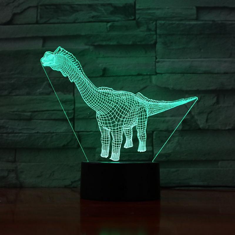 Jurassic World Brachiosaurus Dinosaur 3D Illusion Lamp Night Light