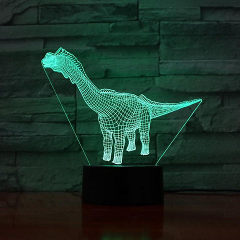 Image of Jurassic World Brachiosaurus Dinosaur 3D Illusion Lamp Night Light