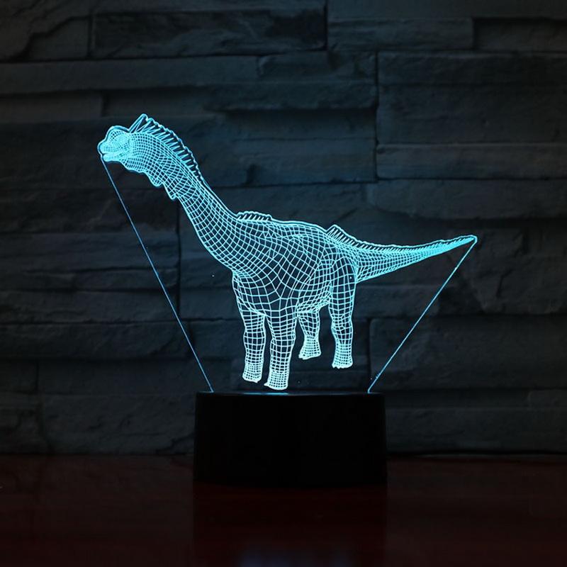 Jurassic World Brachiosaurus Dinosaur 3D Illusion Lamp Night Light