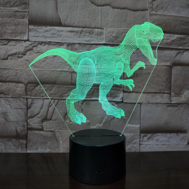 Jurassic World Tyrannical Dragon 3D Illusion Lamp Night Light