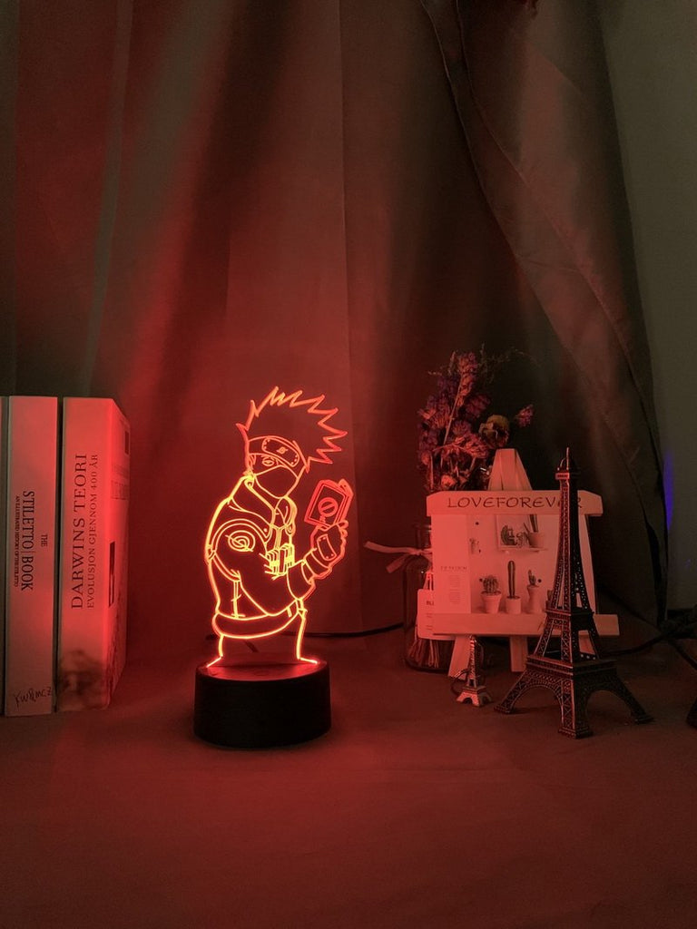 Kakashi Hatake Holding Book Kids Boys 3D Illusion Lamp Night Light