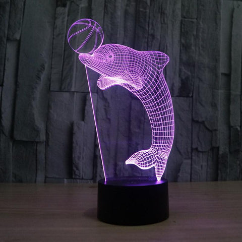 Image of Kids Family Holiday 3D Illusion Lamp Night Light