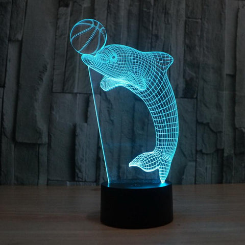Image of Kids Family Holiday 3D Illusion Lamp Night Light