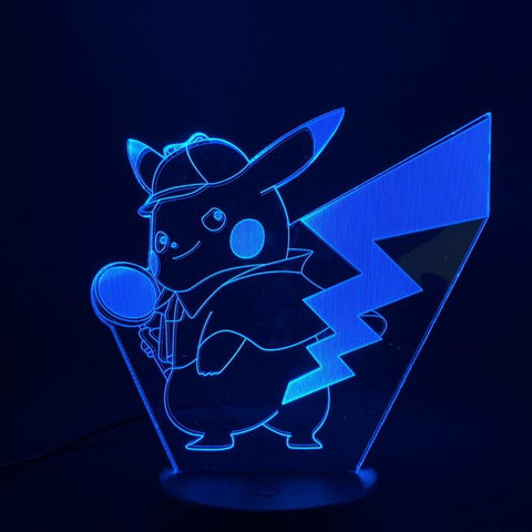 Image of Kids Game Pokemon Go Pikachu Figure 3D Illusion Lamp Night Light