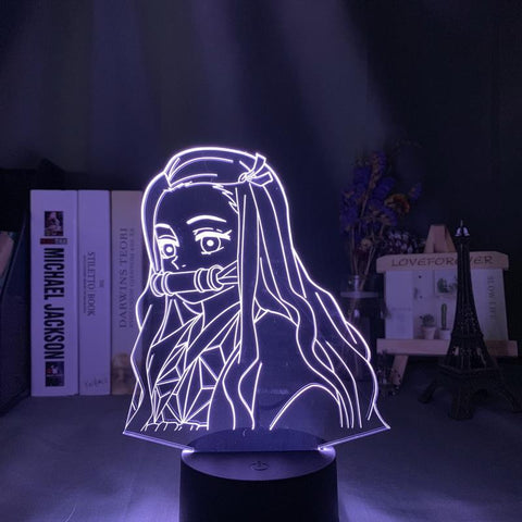 Image of Kimetsu No Yaiba Nezuko Kamado Figure 3D Illusion Lamp Night Light