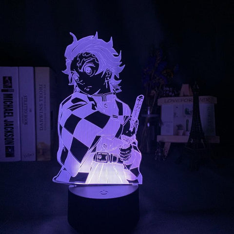 Image of Kimetsu No Yaiba Tanjiro Kamado Figure 01 3D Illusion Lamp Night Light