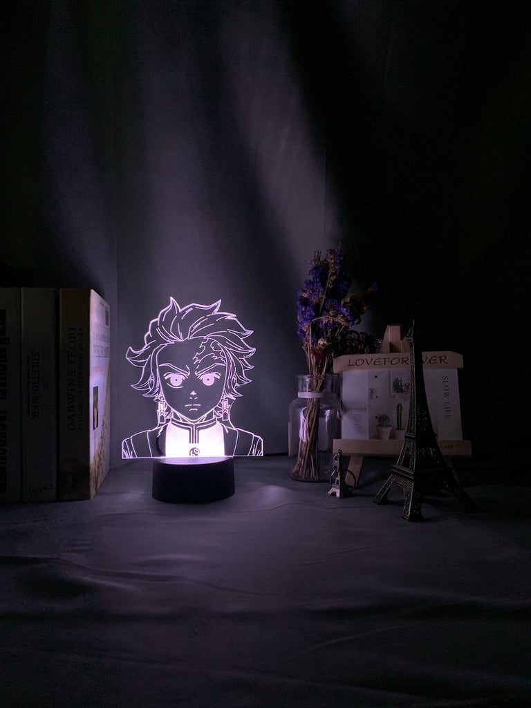 Kimetsu No Yaiba Tanjiro Kamado Figure 3D Illusion Lamp Night Light