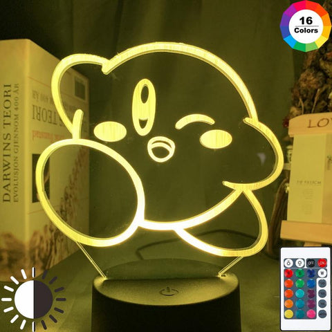 Image of Kirby Baby 3D Illusion Lamp Night Light