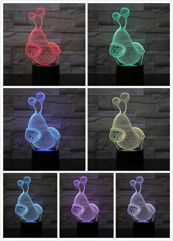 Image of Larva Table TV South Korea 3D Illusion Lamp Night Light