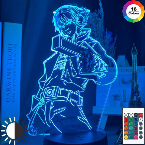 Image of League of Legends Ezreal Figure 3D Illusion Lamp Night Light