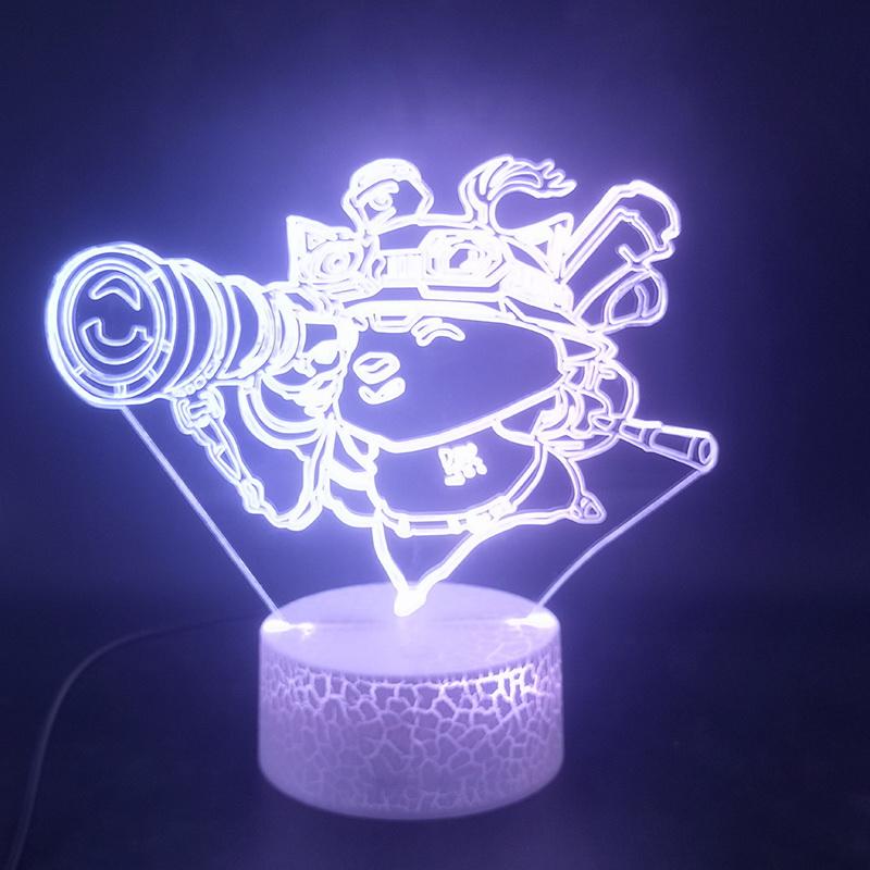 League of Legends Teemo Selling 3D Illusion Lamp Night Light