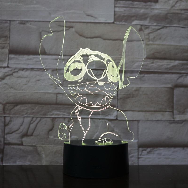 Lilo and Stitch Wonderful 3D Illusion Lamp Night Light