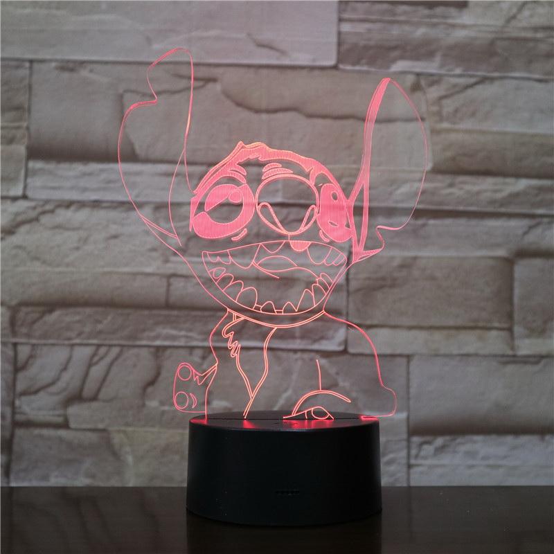 Lilo and Stitch Wonderful 3D Illusion Lamp Night Light